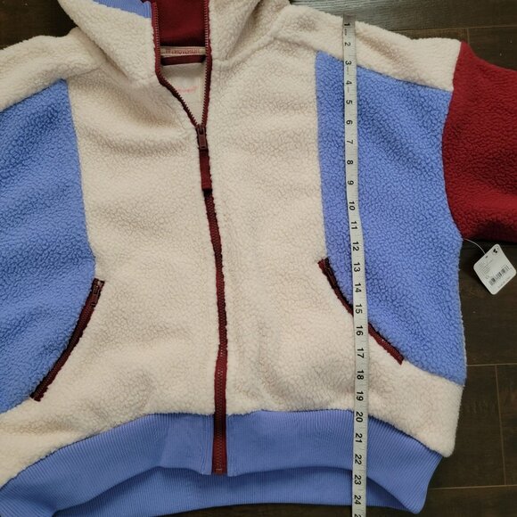Free People Hit The Slopes Hoodie Womens XS Jacket Cozy Warm Retro Fleece - Picture 6 of 6